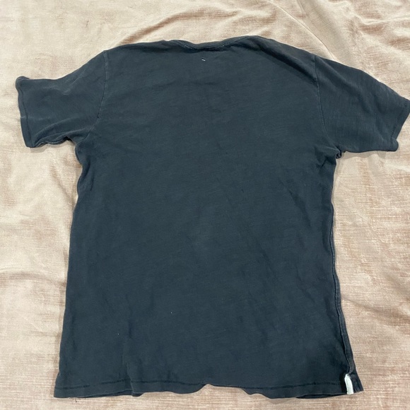rag & bone ss2015 “Three” Herringbone Chainstitched Tee - Picture 4 of 5